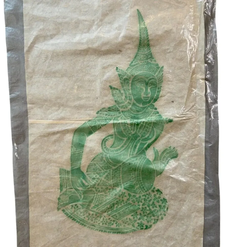 Island Imports B3B121 Vintage Thai Temple Rubbing Wall Art Dancer 21.25x12